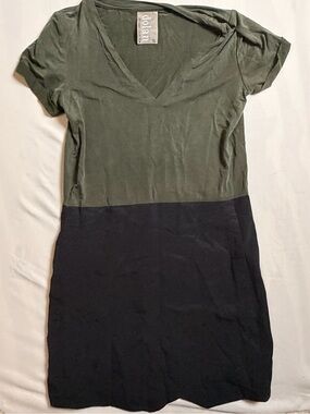 dolan Olive V-Neck Tee Dress